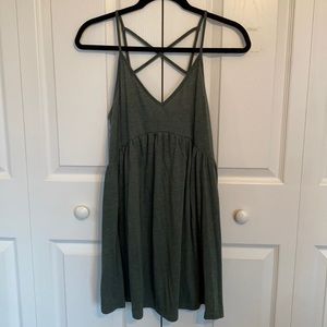 Green dress, M, new condition, very soft